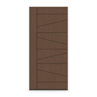 Prehung Fiberglass Entry Door System - Contemporary 29, Fine Woodgrain