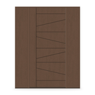 Fiberglass Entry Door System with Two Sidelites - Contemporary 29, Fine Woodgrain