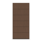 Prehung Fiberglass Entry Door System - Contemporary 5, Fine Woodgrain