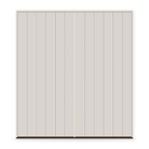 Double Fiberglass Entry Door System - Contemporary 60, White Satin Smooth