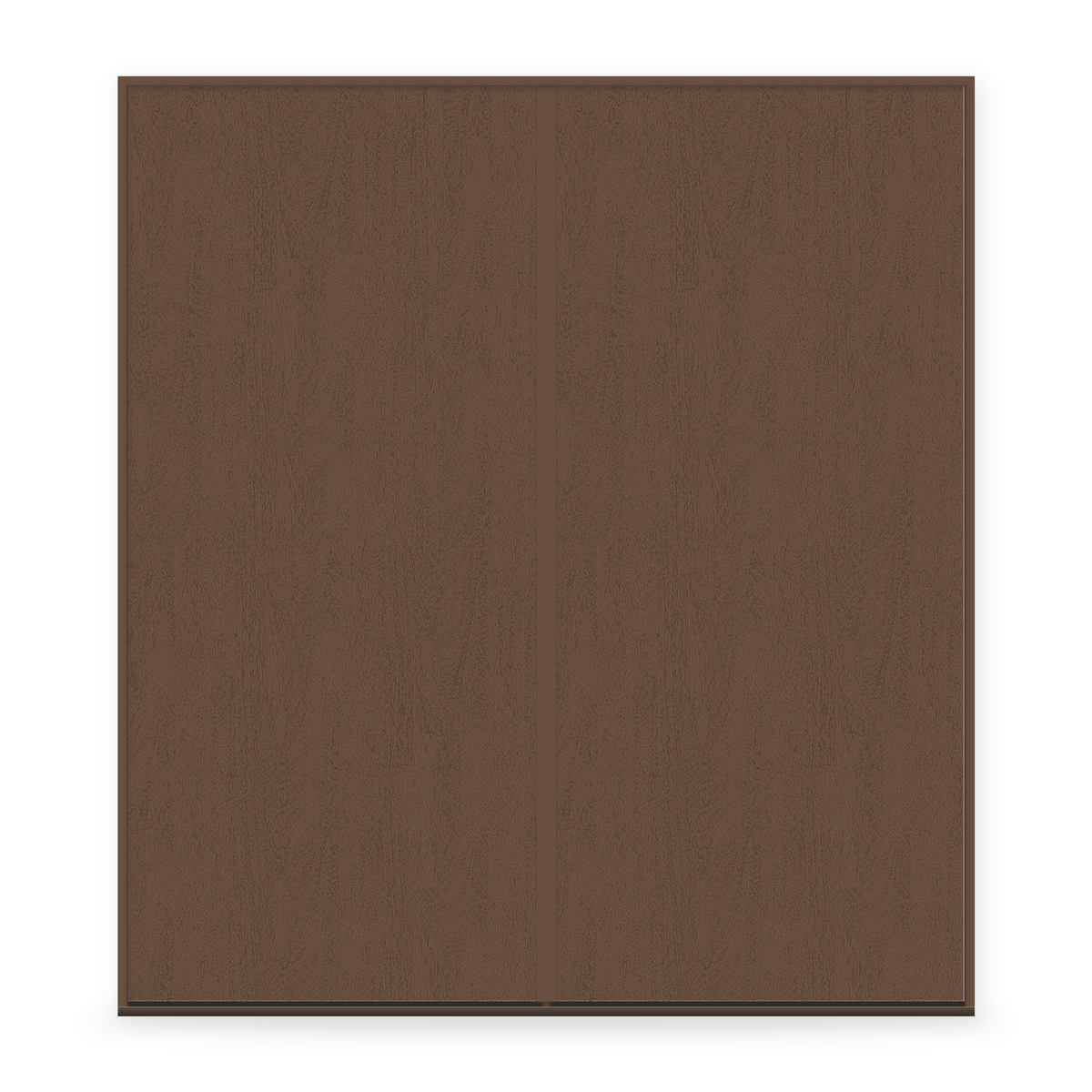 Double Fiberglass Entry Door System - Flush, Fine Woodgrain