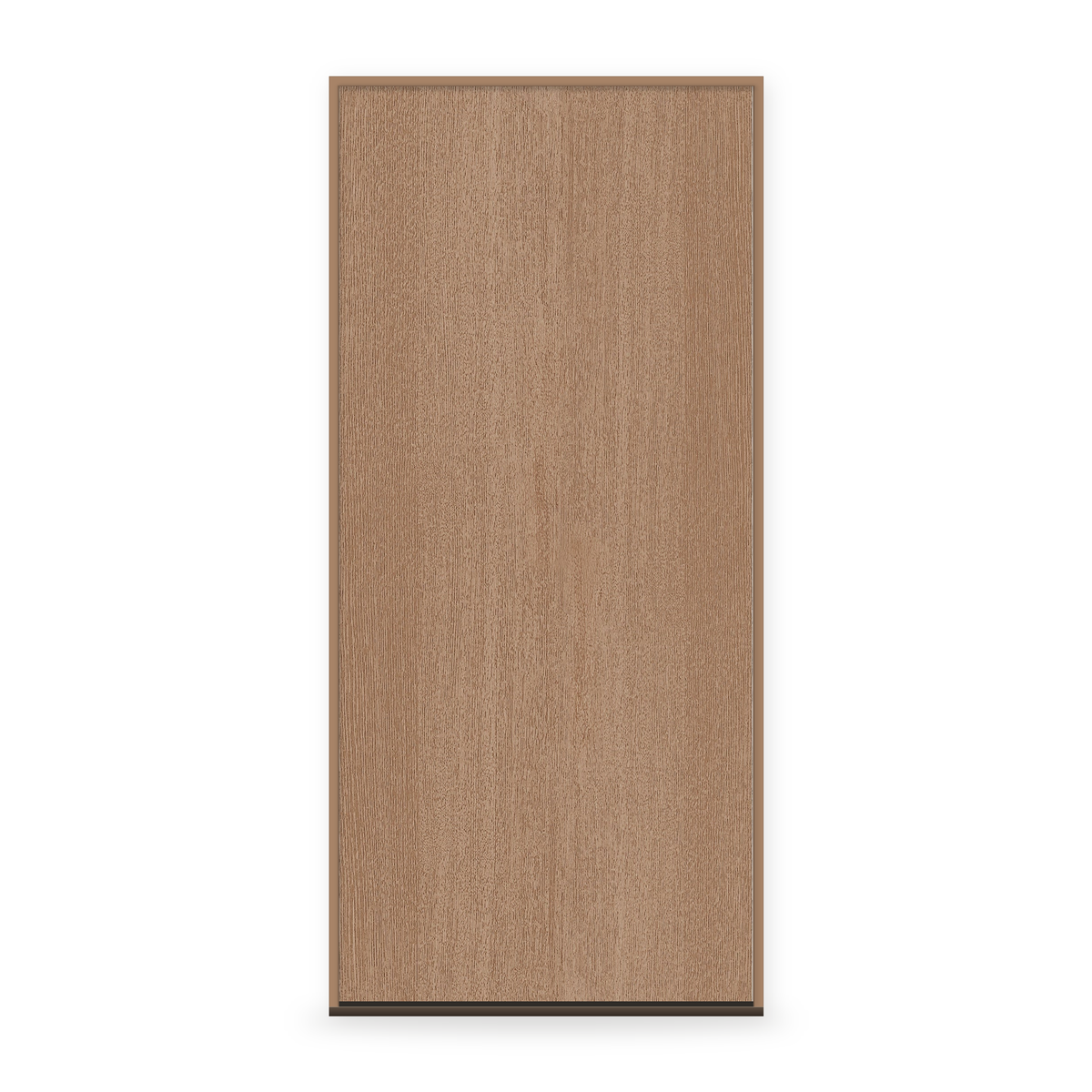 Prehung Fiberglass Entry Door System - Flush, Tan Woodgrain