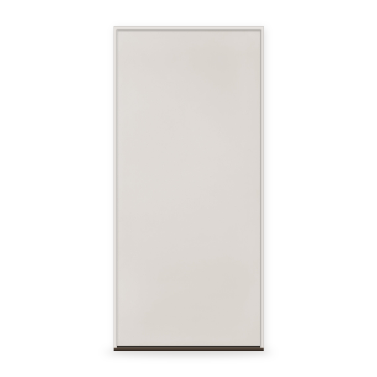 Prehung Fiberglass Entry Door System - Flush, White Satin Smooth