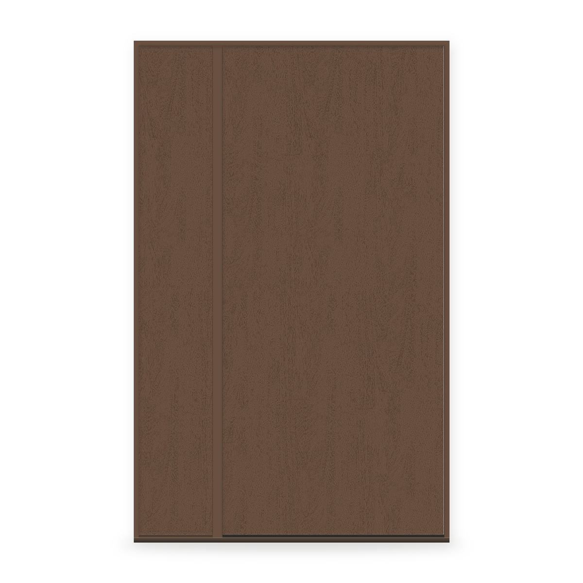 Fiberglass Entry Door System with Sidelite - Flush, Fine Woodgrain