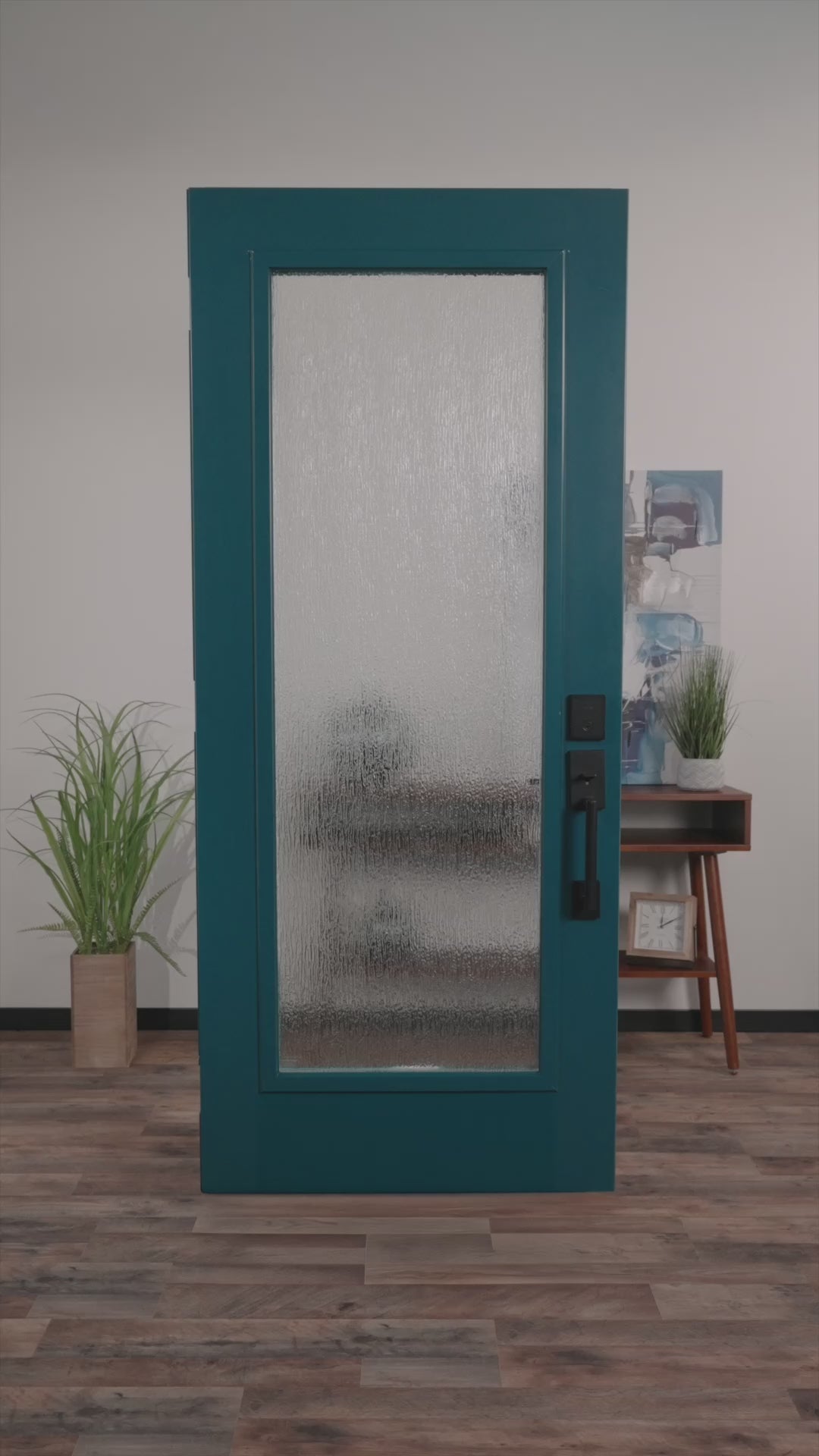 Rain Video Door Glass