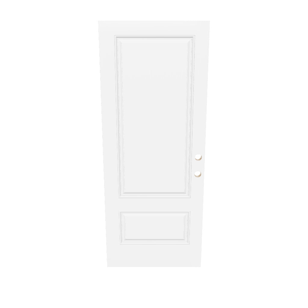 Smooth Fiberglass Entry Door (2 Panel 3/4)