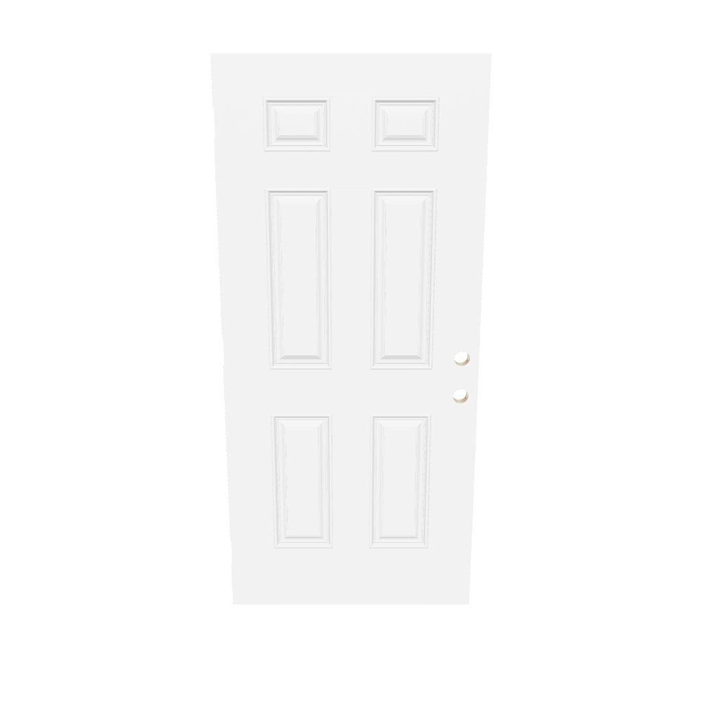 Smooth Fiberglass Entry Door (6 Panel)