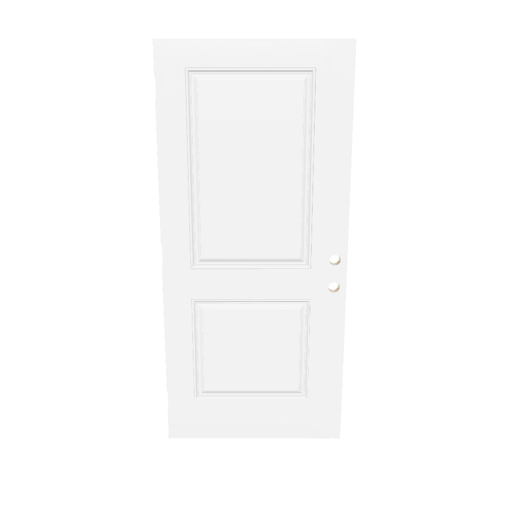 Smooth Fiberglass Entry Door Slab (2 Panel)