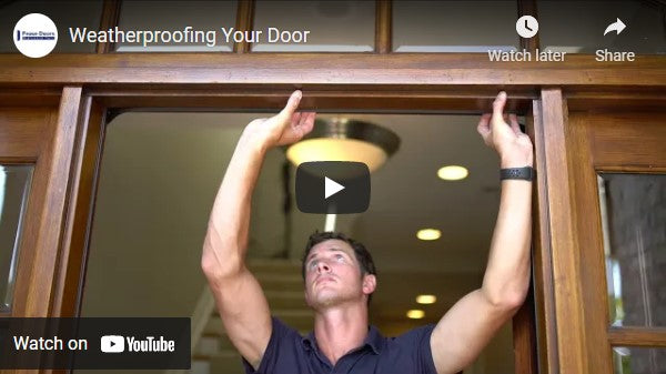 Weatherproofing your door