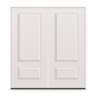 Double Steel Edge Entry Door System - 2 Panel 3/4, Primed White Smooth