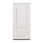 Prehung Steel Edge Entry Door System - 2 Panel 3/4, Primed White Smooth