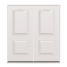 Double Steel Edge Entry Door System - 2 Panel Cambertop, Primed White Smooth