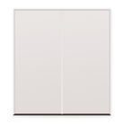Double Wood Edge Steel Entry Door System - Flush, Primed White Smooth