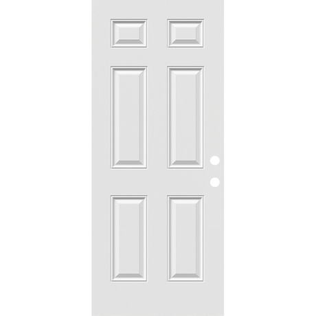 36" Steel Entry Door Slab (6 Panel) - Pease Doors: The Door Store