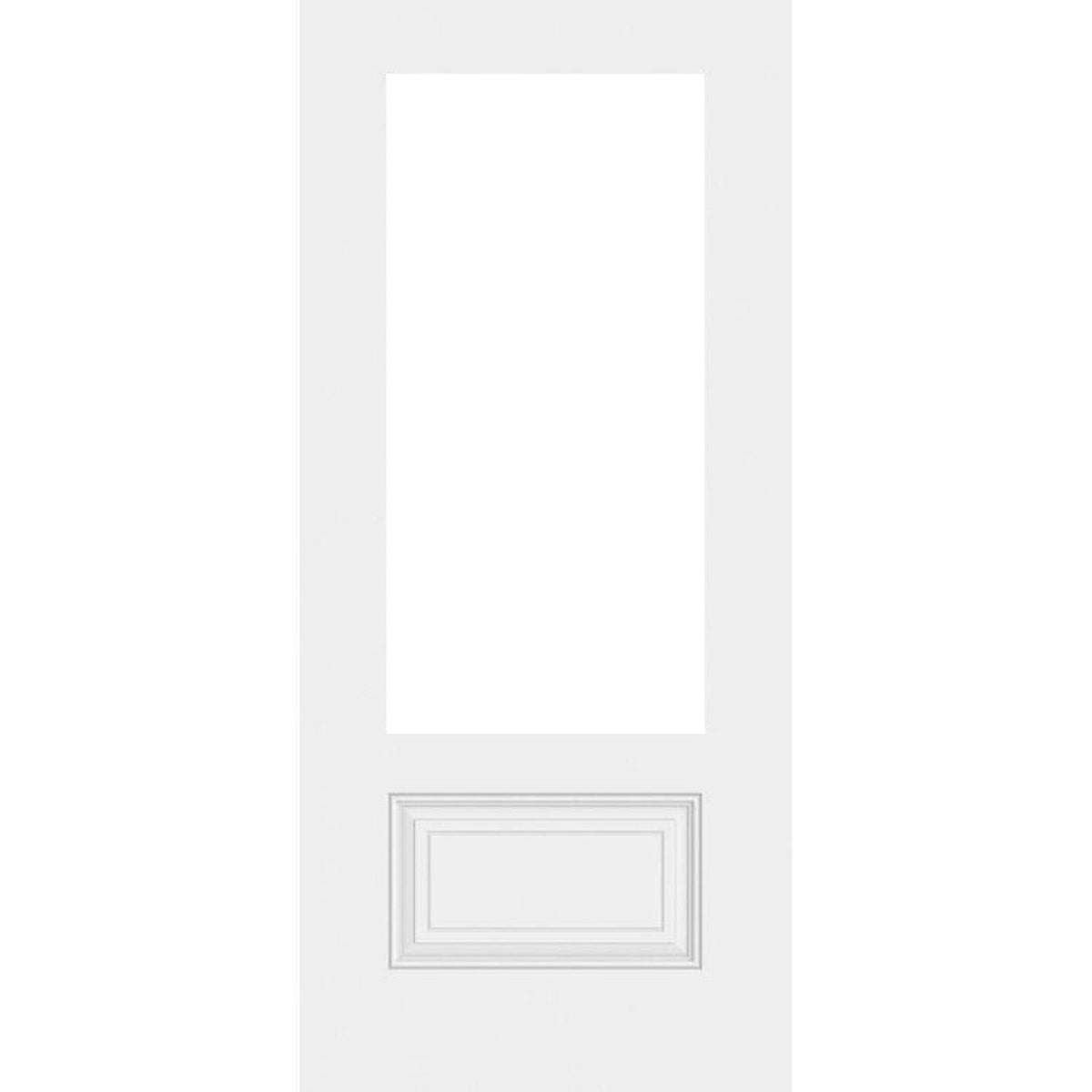 36" Smooth Fiberglass Entry Door Slab (3/4 Lite) - Pease Doors: The Door Store