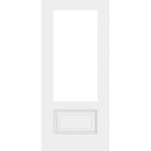 36" Smooth Fiberglass Entry Door Slab (3/4 Lite) - Pease Doors: The Door Store