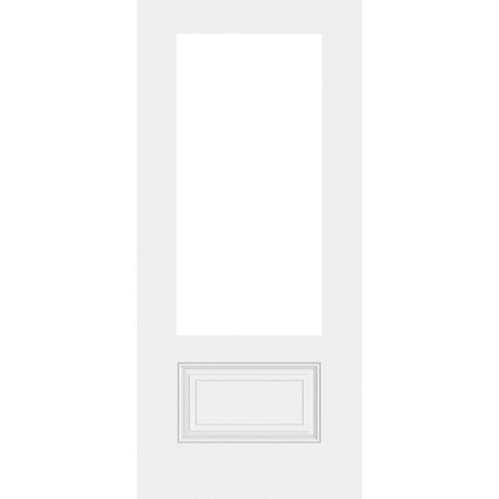 36" Smooth Fiberglass Entry Door Slab (3/4 Lite) - Pease Doors: The Door Store