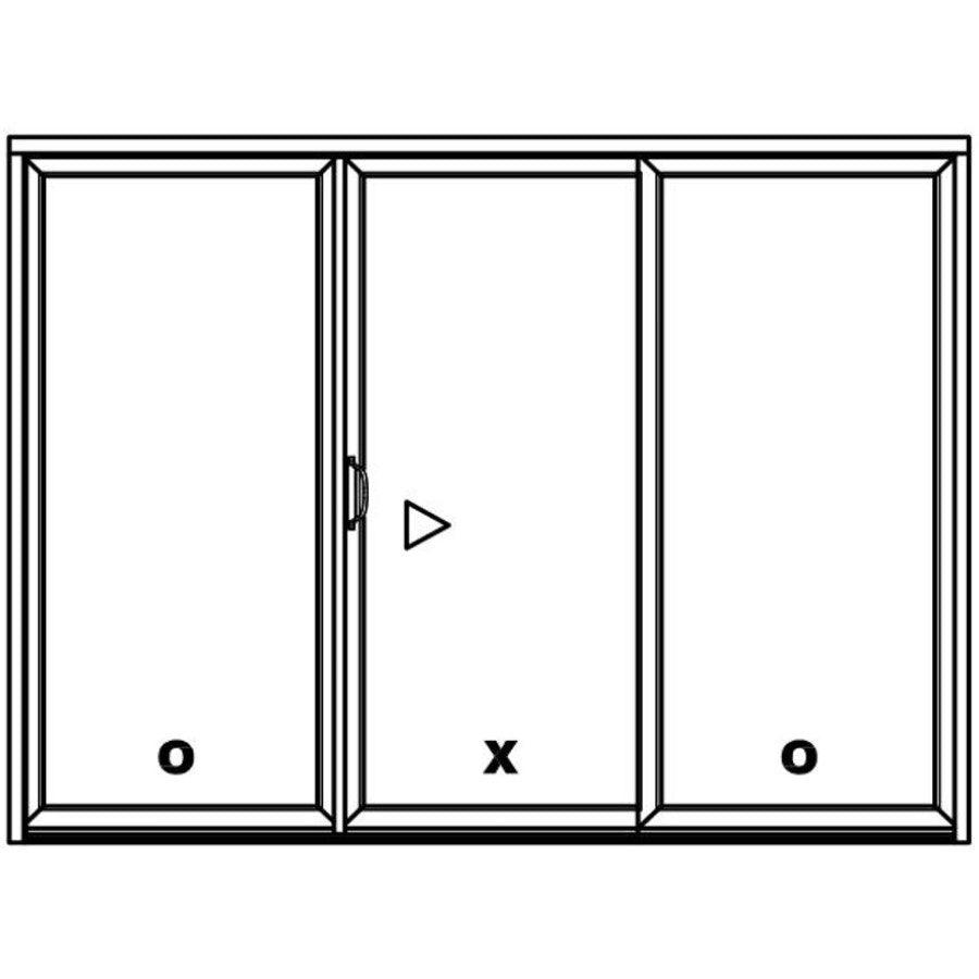 3 Panel Sliding White Patio Door (Custom) - Pease Doors: The Door Store
