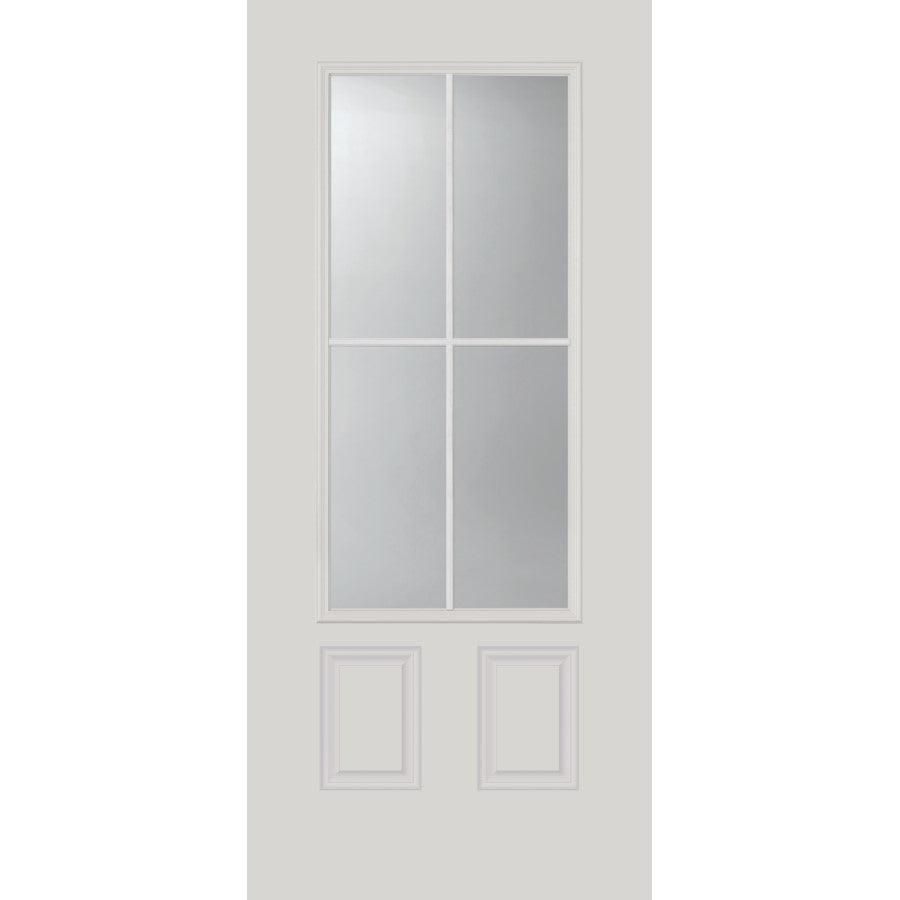Clear Simulated 4 Lite Glass and Frame Kit (3/4 Lite 24" x 50" Frame Size) - Pease Doors: The Door Store