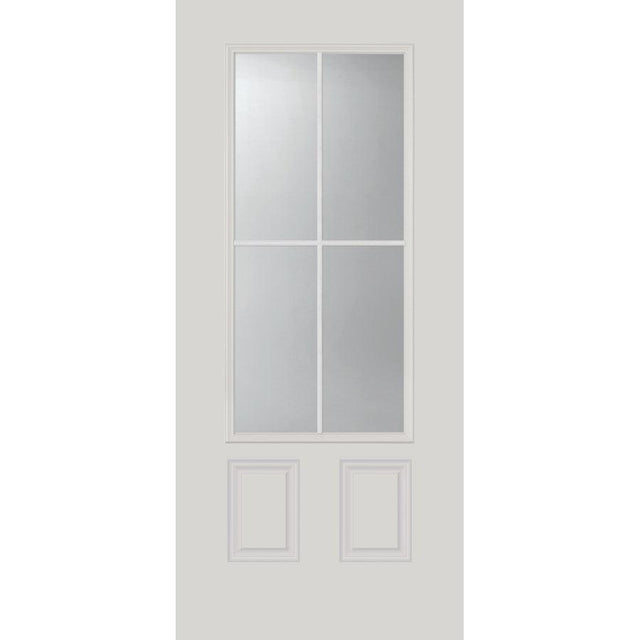 Clear Simulated 4 Lite Glass and Frame Kit (3/4 Lite 24" x 50" Frame Size) - Pease Doors: The Door Store