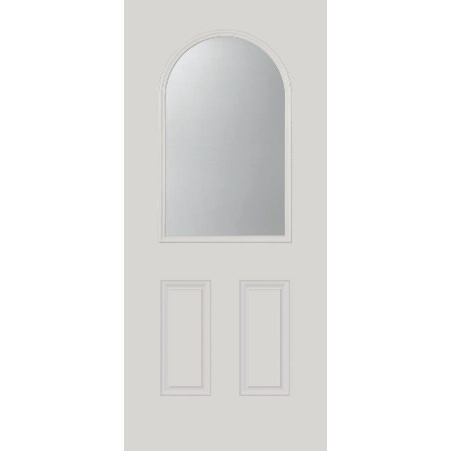 Clear Round Top Glass and Frame Kit (Half Lite 24" x 38" Frame Size) - Pease Doors: The Door Store