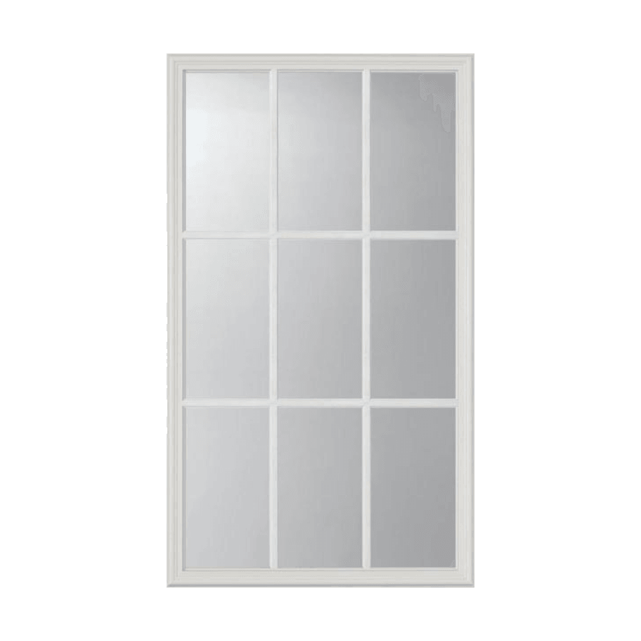 Clear 9 Lite Glass and Frame Kit (Interior 1 3/8" Door Thickness - Half Lite) - Pease Doors: The Door Store