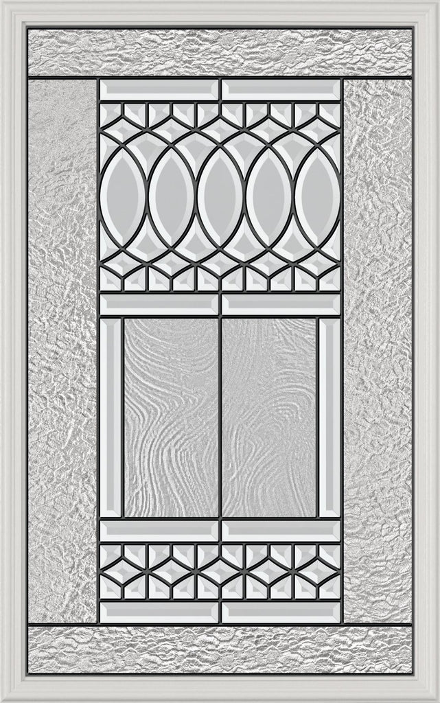 Harlow Glass and Frame Kit (Half Lite 24" x 38" Frame Size) - Pease Doors: The Door Store