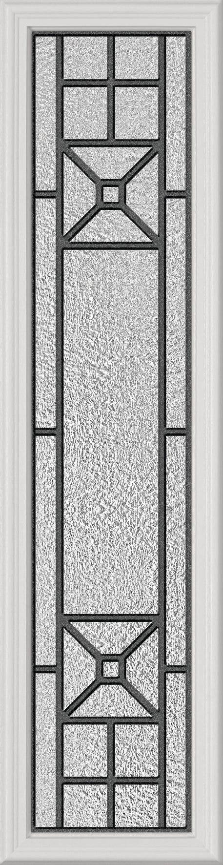 Lisbon Glass and Frame Kit (Half Sidelite 10" x 38" Frame Size) - Pease Doors: The Door Store