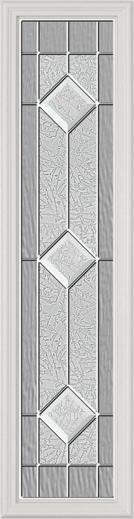 Stratford Glass and Frame Kit (Half Sidelite 10" x 38" Frame Size) - Pease Doors: The Door Store