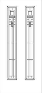 Hudson Glass and Frame Kit (Full Sidelite 9" x 66" Frame Size) - Pease Doors: The Door Store