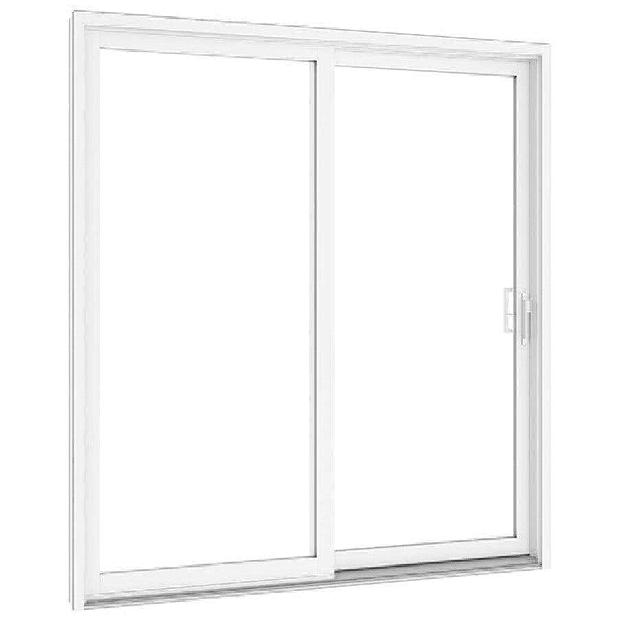 3 Panel Sliding White Patio Door (Low-E Clear Glass) - Pease Doors: The Door Store