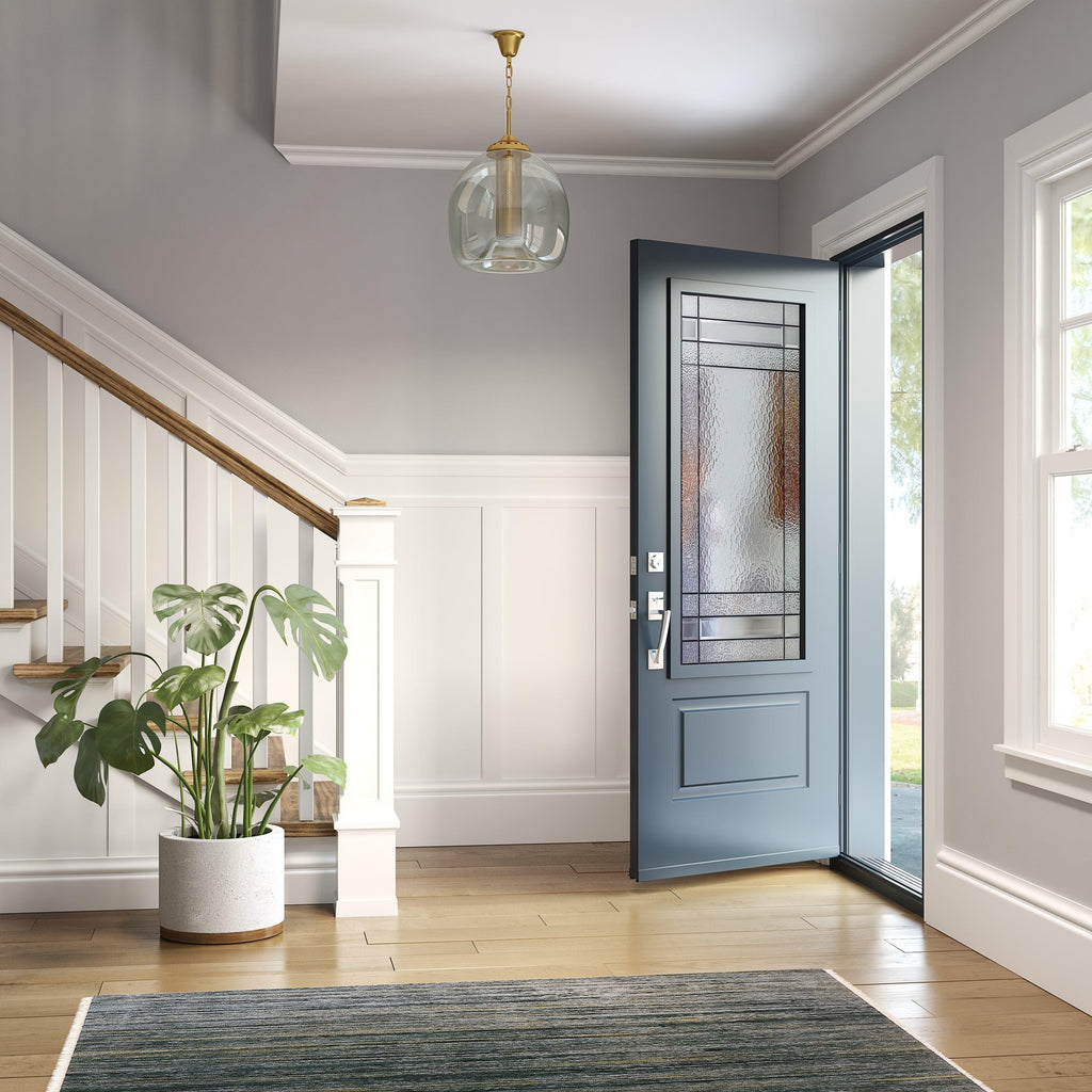 Connecticut Glass and Frame Kit (3/4 Lite 24" x 50" Frame Size) - Pease Doors: The Door Store