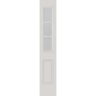 Clear Simulated 3 Lite Glass and Frame Kit (Half Sidelite 10" x 38" Frame Size) - Pease Doors: The Door Store