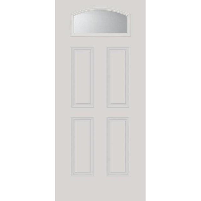 Clear Arched Top Glass and Frame Kit (Fanlite 24" x 12" Frame Size) - Pease Doors: The Door Store