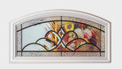 Saxon Glass and Frame Kit (Arch Top Fanlite 24" x 12" Frame Size) - Pease Doors: The Door Store