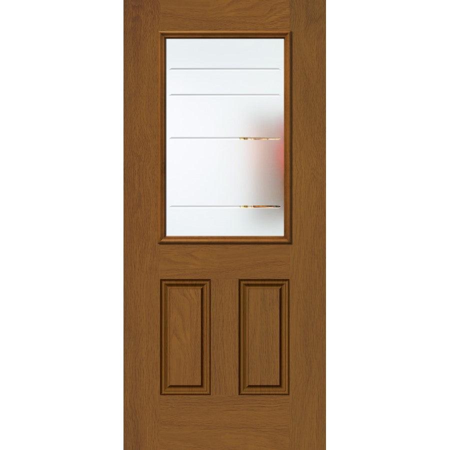 Clean Lines Glass and Frame Kit (Half Lite 24" x 38" Frame Size) - Pease Doors: The Door Store
