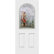 Saxon Glass and Frame Kit (Round Top 24" x 38" Frame Size) - Pease Doors: The Door Store