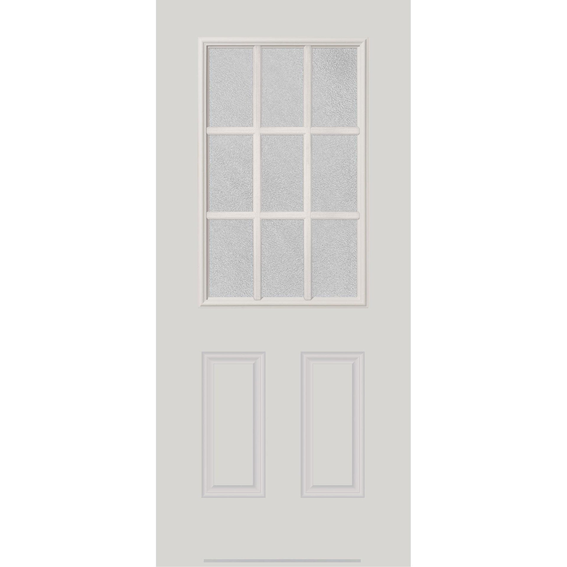 Clear Simulated 9 Lite Glass and Frame Kit (Half Lite 24
