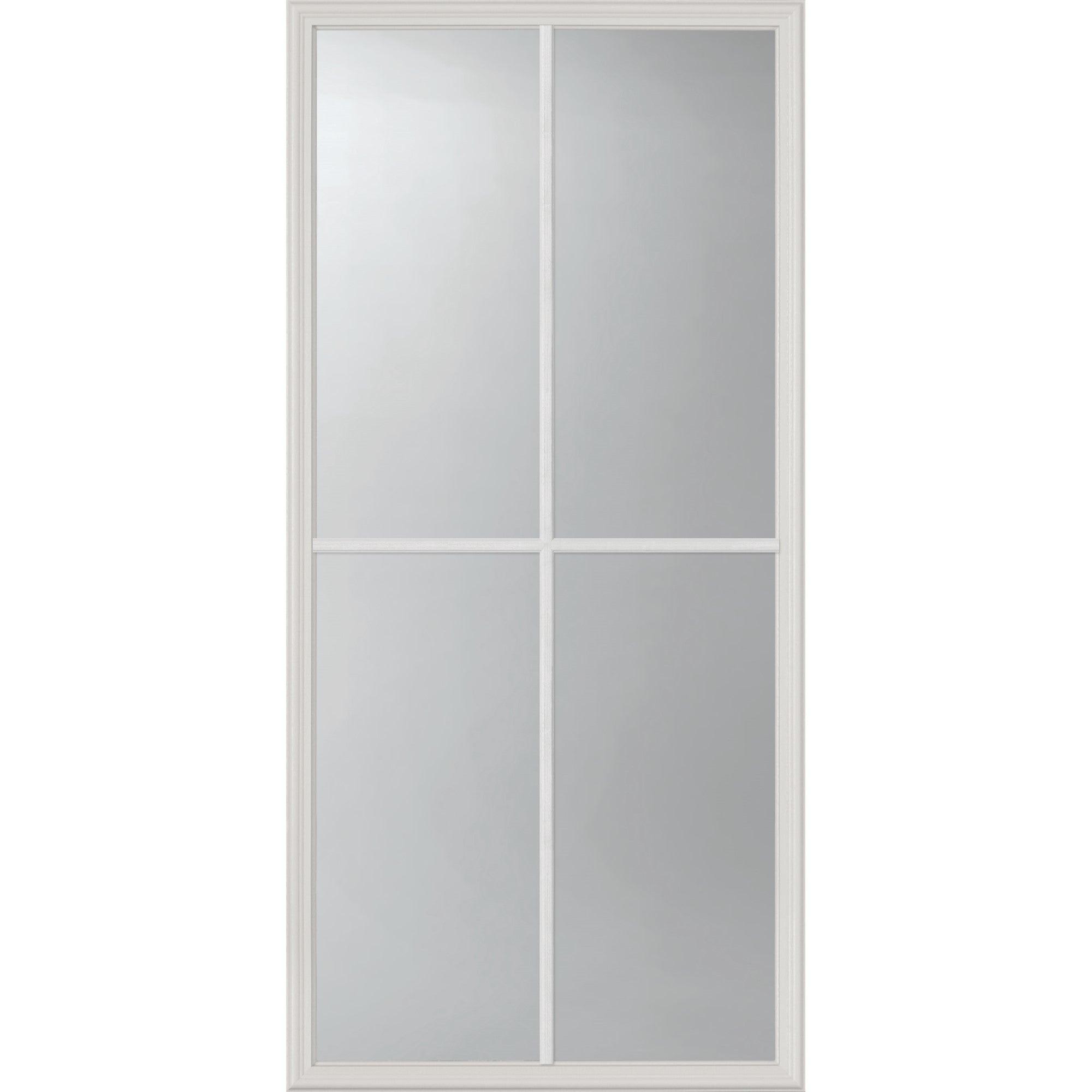 Clear 4 Lite Glass and Frame Kit (3/4 Lite 24" x 50" Frame Size) - Pease Doors: The Door Store