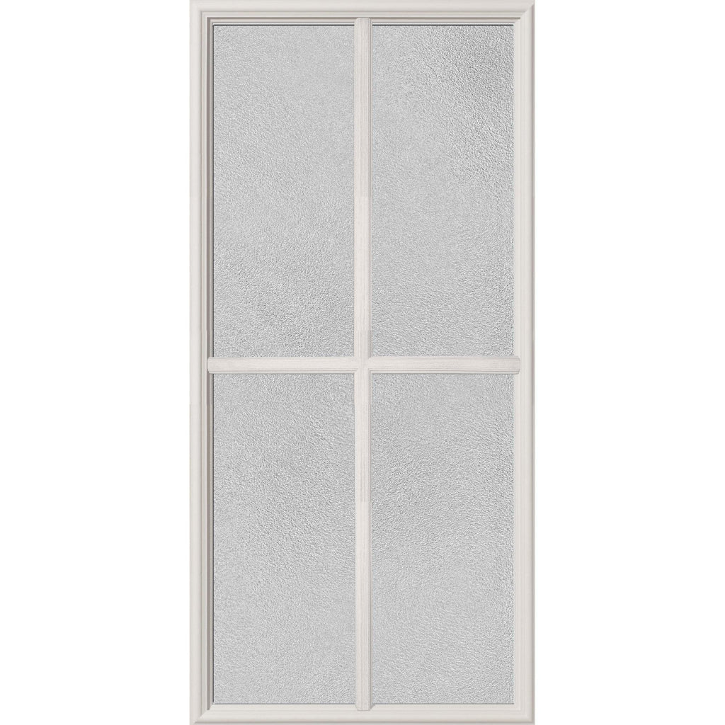 Clear Simulated 4 Lite Glass and Frame Kit (3/4 Lite 24" x 50" Frame Size) - Pease Doors: The Door Store