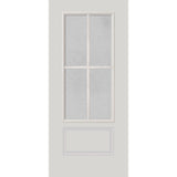 Clear Simulated 4 Lite Glass and Frame Kit (3/4 Lite 24" x 50" Frame Size) - Pease Doors: The Door Store