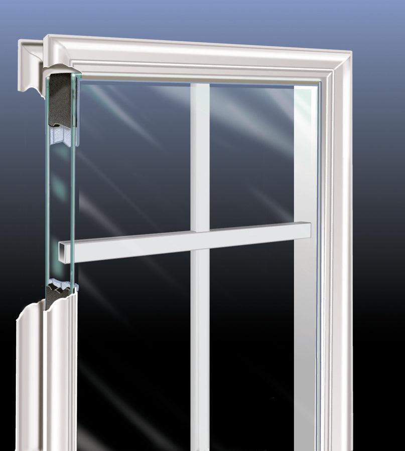 Grills Between Glass 3 Lite Glass and Frame Kit (3/4 Sidelite 10" x 50" Frame Size) - Pease Doors: The Door Store