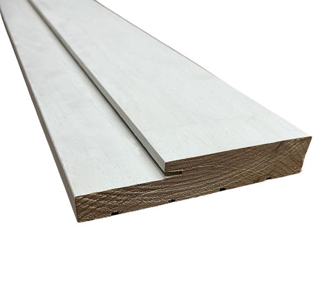 Exterior head jamb profile, primed poplar, 6 9/16 inch depth