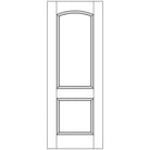 36" Mahogany Entry Door Slab (2 Panel Archtop) - Pease Doors: The Door Store