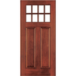 36" Mahogany Entry Door Slab (Craftsman 8 Lite) - Pease Doors: The Door Store