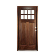 36" Prehung Mahogany Entry Door System (Craftsman 8 Lite) - Pease Doors: The Door Store