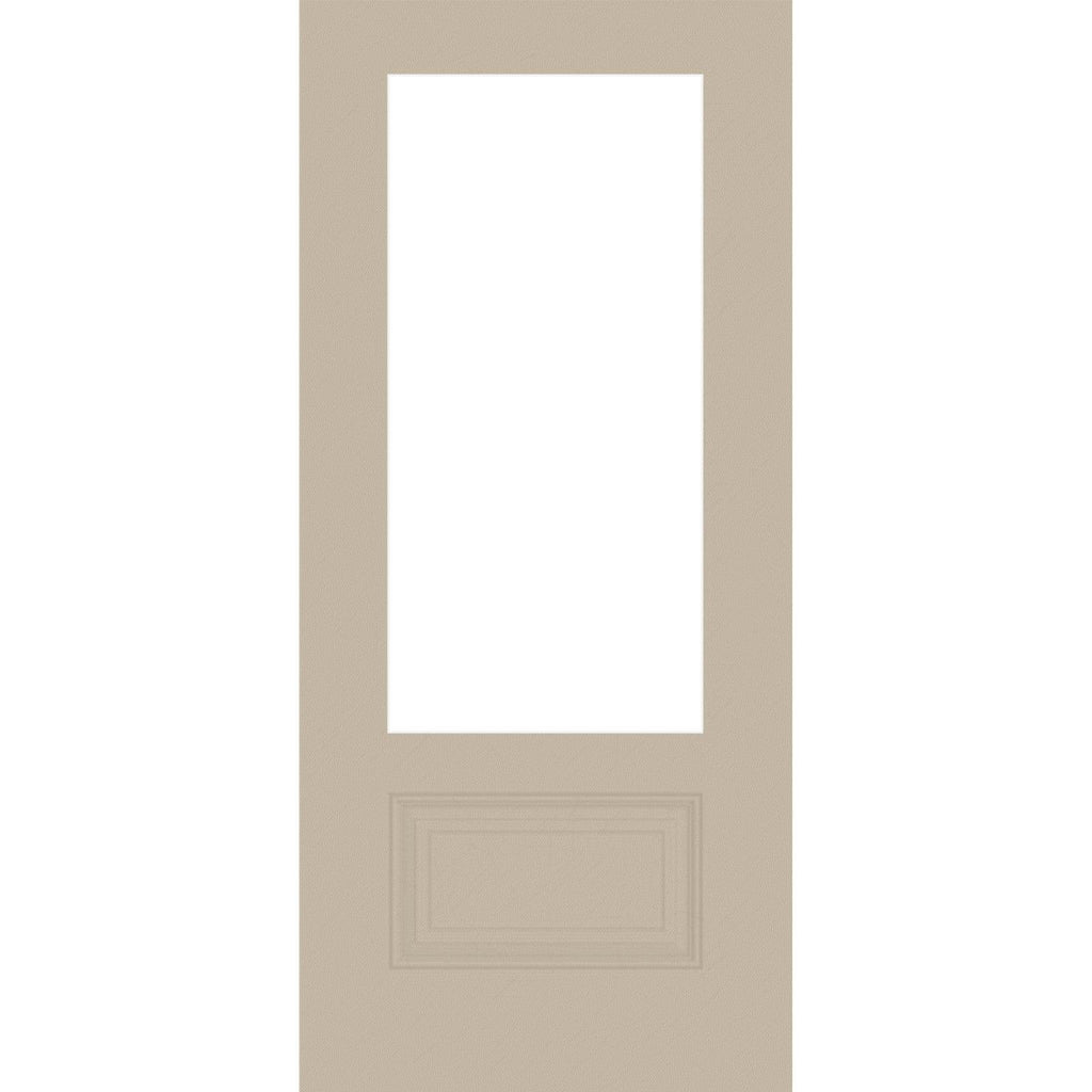 36" Mahogany Grain Fiberglass Entry Door Slab (3/4 Lite) - Pease Doors: The Door Store