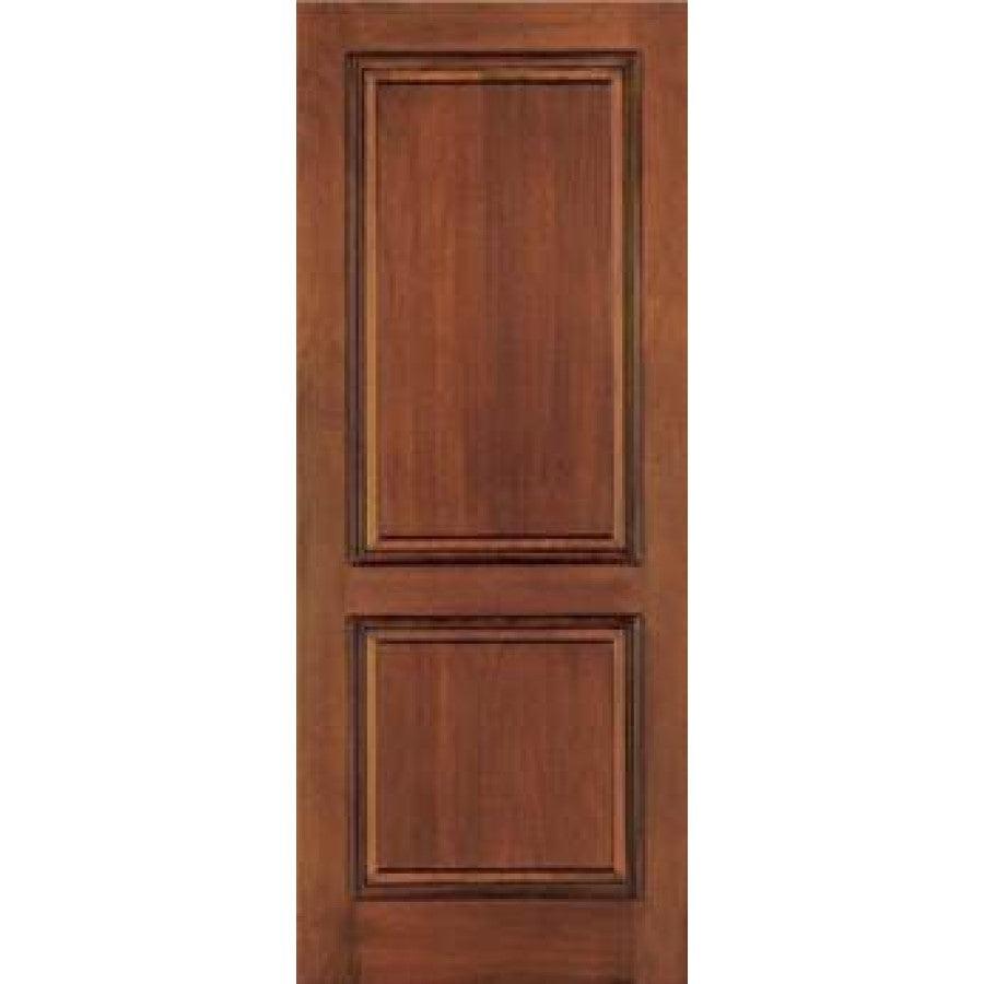 36" Mahogany Entry Door Slab (2 Panel) - Pease Doors: The Door Store