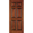36" Mahogany Entry Door Slab (6 Panel) - Pease Doors: The Door Store
