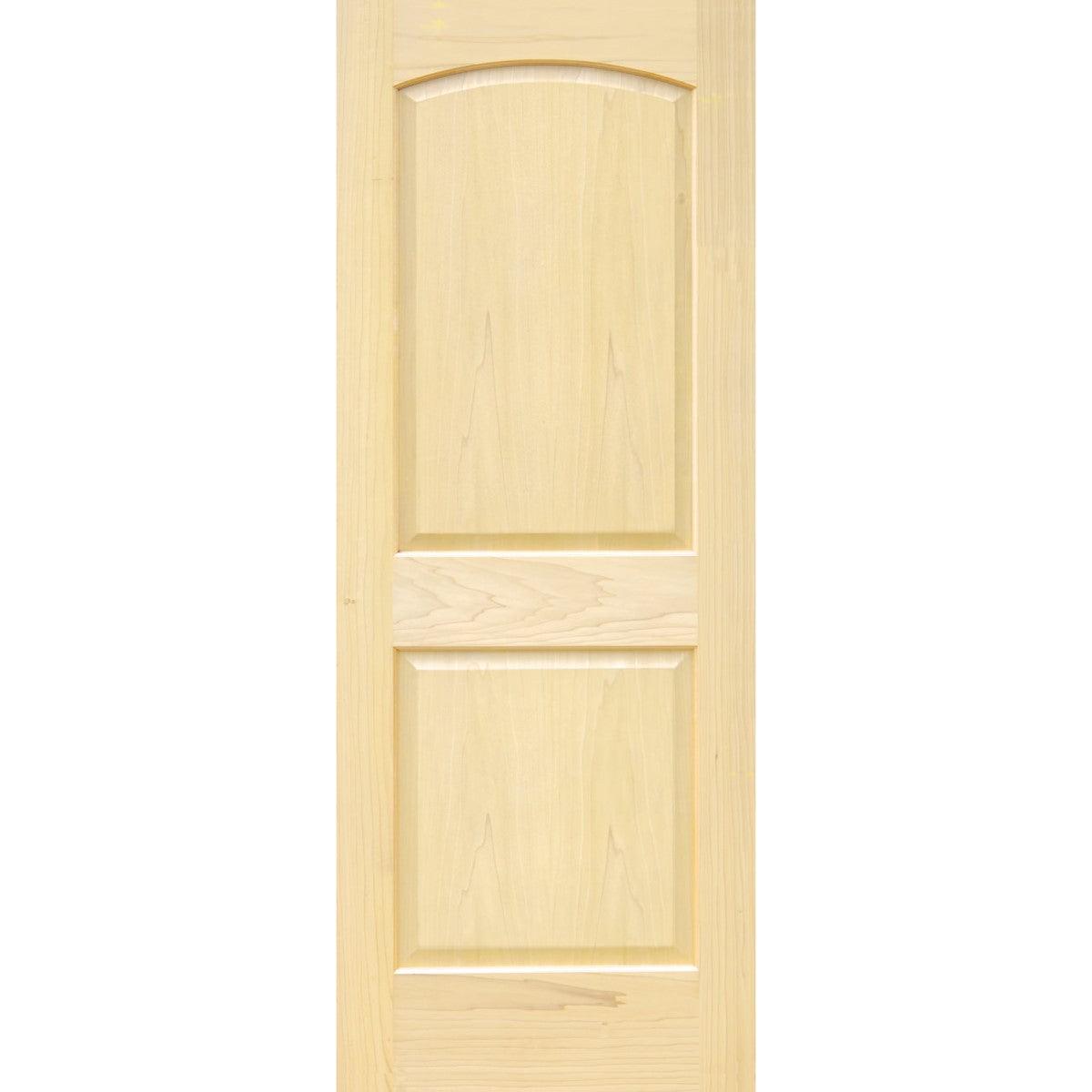 Poplar Interior Door Slab (2 Panel Archtop) - Pease Doors: The Door Store